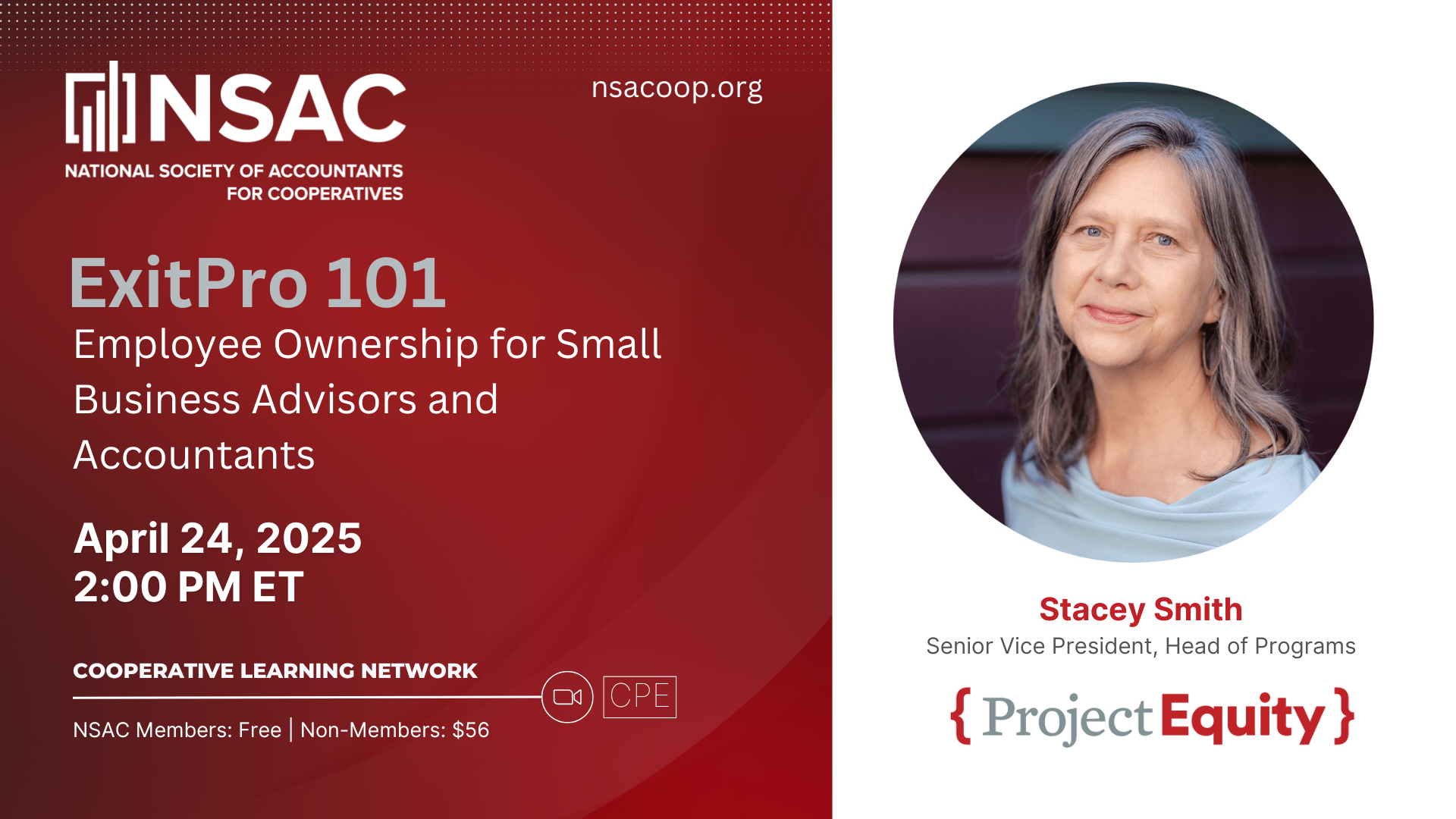 NSAC ExitPro 101 webinar
