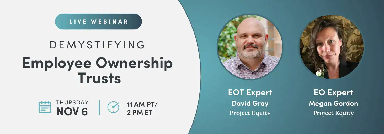 Demystifying Employee Ownership Trusts (EOTs) webinar